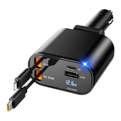 4 in 1 66W DC 자동차 충전기
